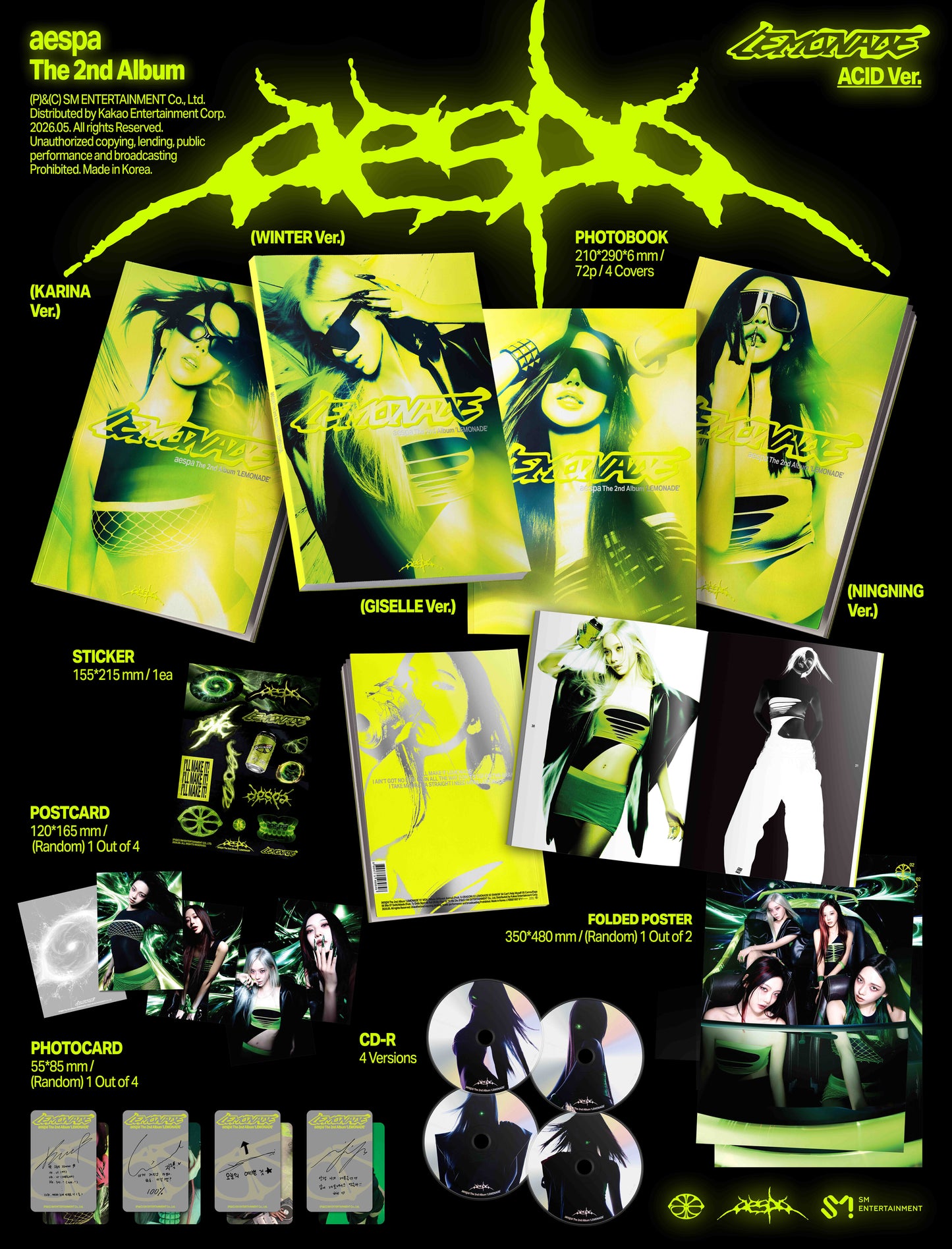 [PREORDER] AESPA <LEMONADE> ACID Ver