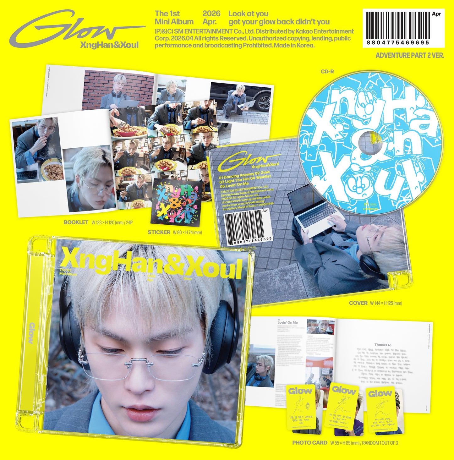 [PREORDER] XngHan&Xoul <Glow> Adventure Part 2 Ver