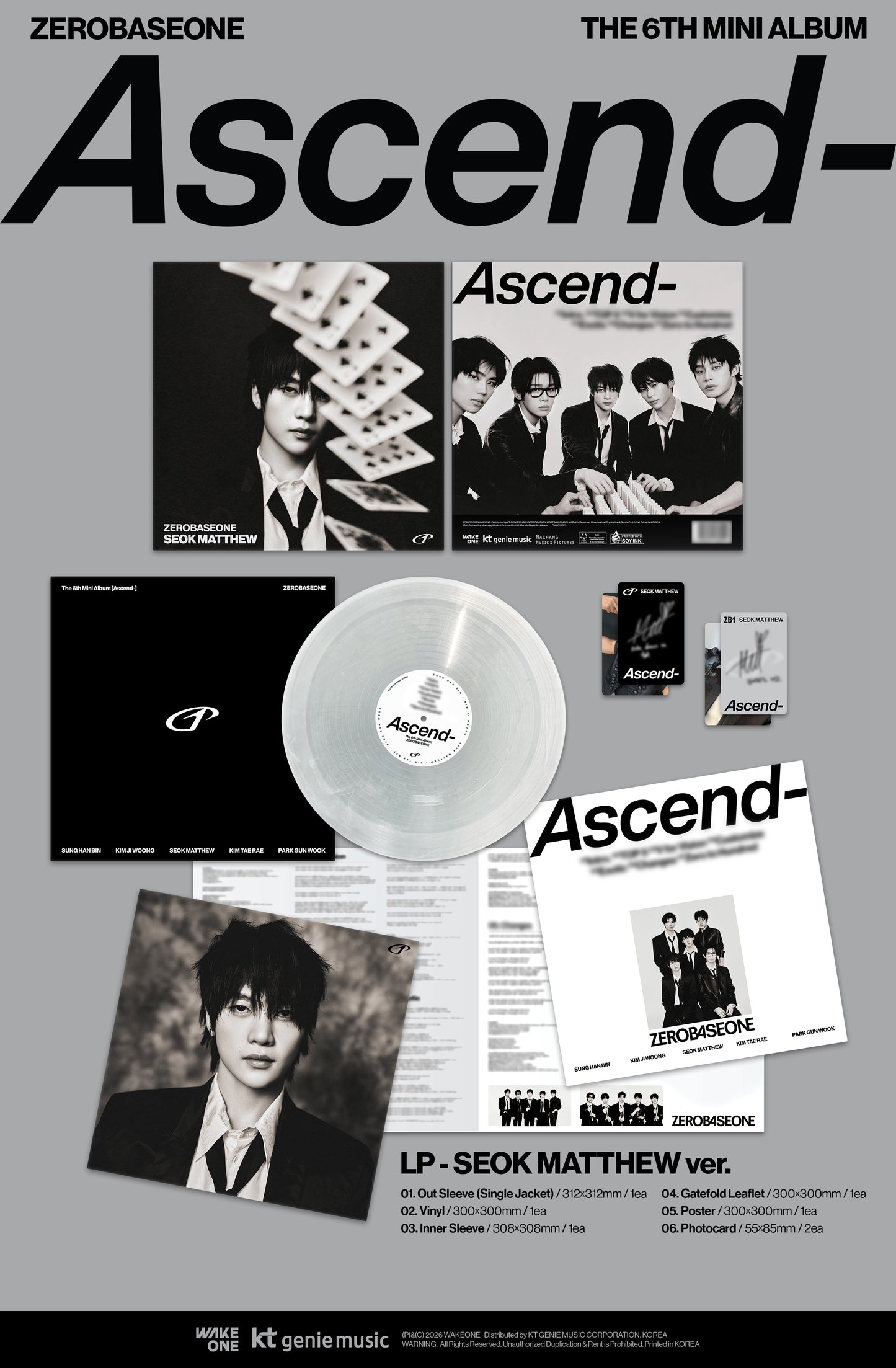 [PREORDER] ZEROBASEONE <Ascend-> LP VER