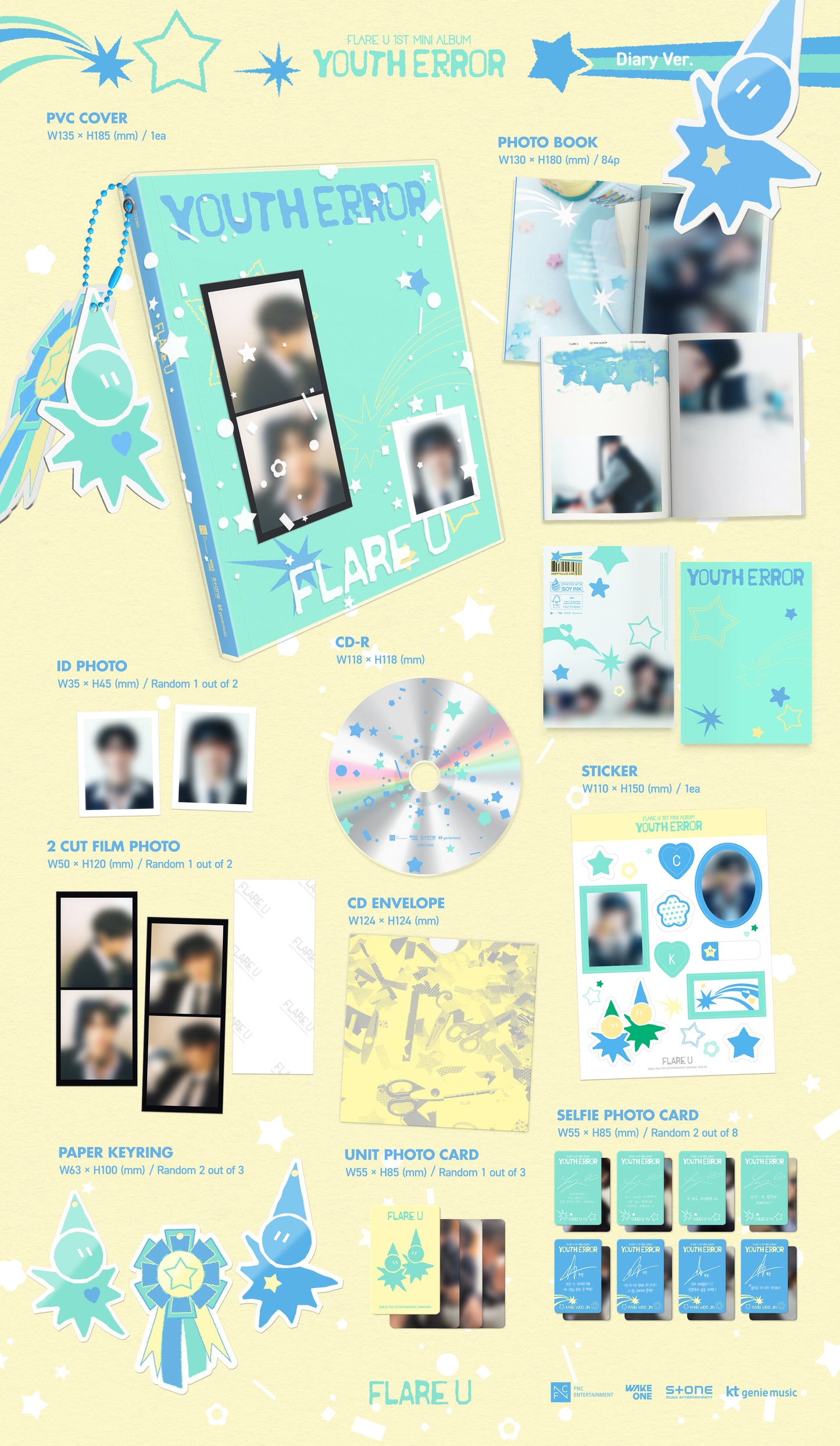 [PREORDER] FLARE U <YOUTH ERROR> Diary Ver