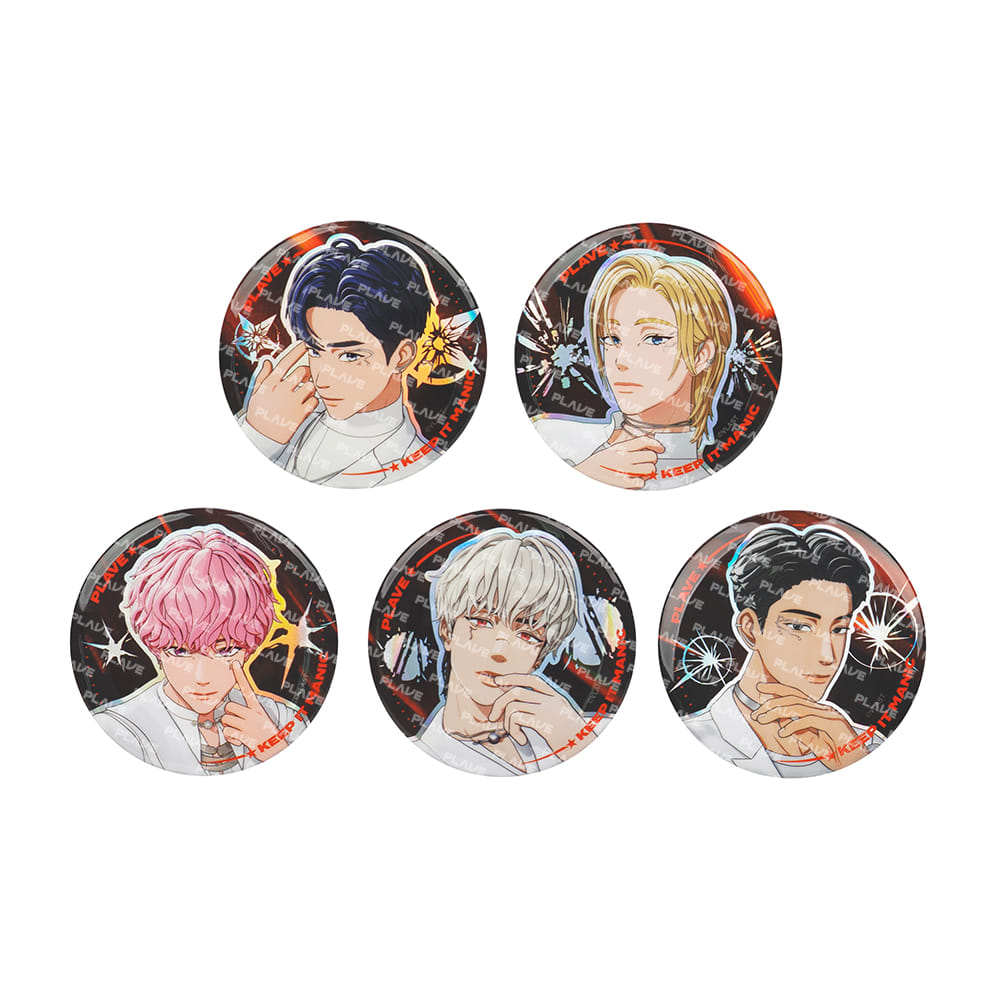 [PREORDER] PLAVE [KEEP IT MANIC] 2026 WORLD TOUR TRADING CAN BADGE