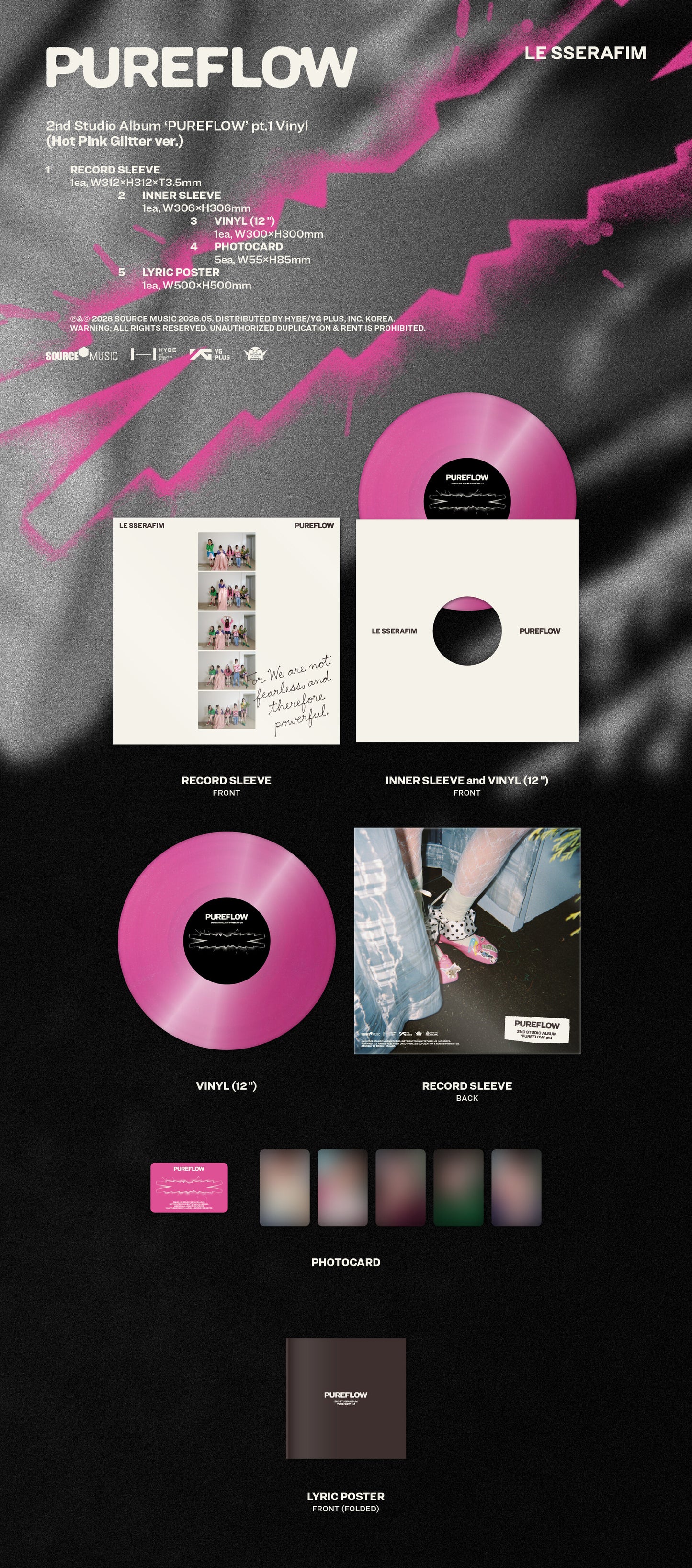 [PREORDER] LE SSERAFIM <PUREFLOW PT.1> LP VER