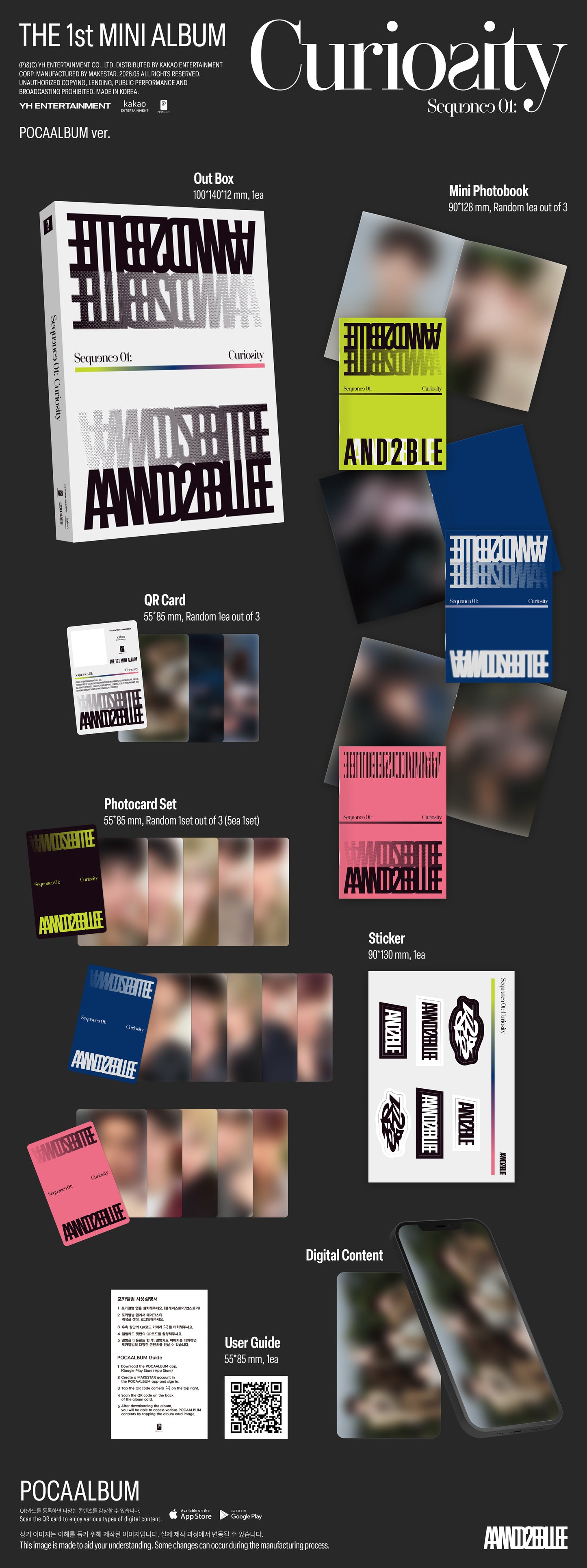 [PREORDER] AND2BLE <Sequence 01: Curiosity> POCAALBUM VER