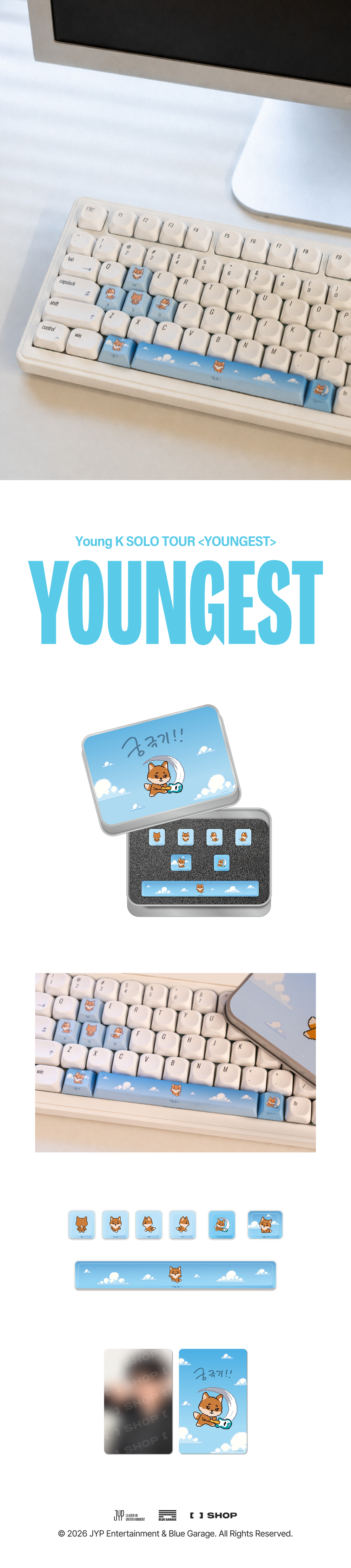 [PREORDER 22/8 CLOSED] YOUNG K Solo Tour <YOUNGEST> in INCHEON DENIMALZ KE GAMING KEYCAP SET (25 POINTS)