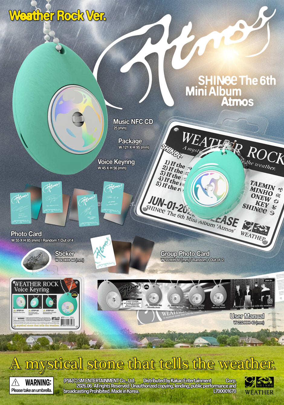 [PREORDER] SHINee <ATMOS> Weather Rock Ver