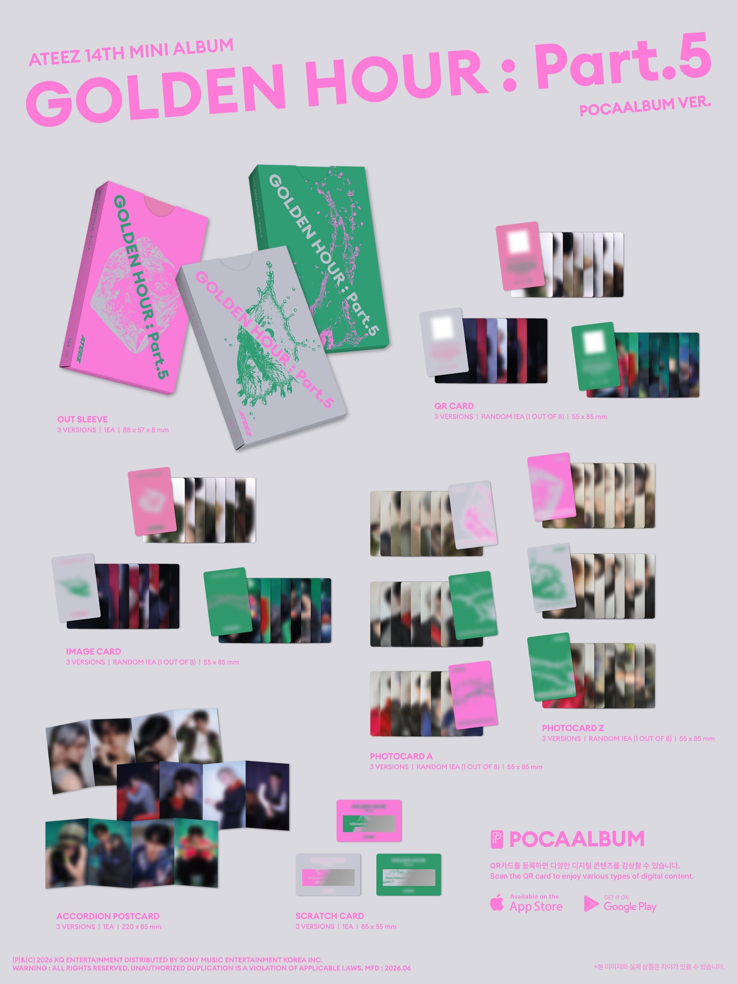 [PREORDER] ATEEZ <GOLDEN HOUR : Part.5> POCAALBUM