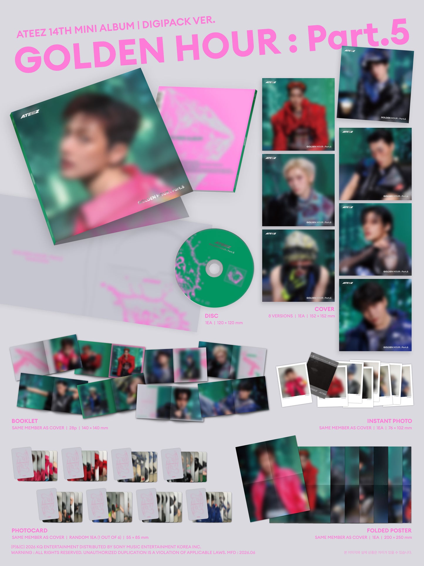 [PREORDER] ATEEZ <GOLDEN HOUR : Part.5> DIGIPACK VER