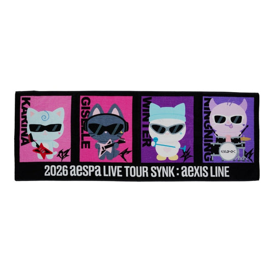 [PREORDER 12/4 CLOSED] AESPA <2026 aespa LIVE TOUR - SYNK : aeXIS LINE - in JAPAN> Towel_Character ver.