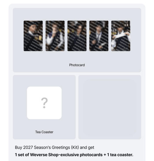 NCT 127 [WEIRD SQUAD] 2027 SEASON’S GREETING WEVERSE SHOP POB