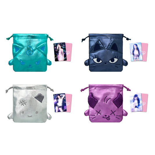 [PREORDER 7/8 CLOSED] AESPA <KISS N TELL> JAPAN POP UP Metallic Face Pouch with Photocard