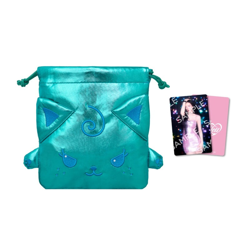 [PREORDER 7/8 CLOSED] AESPA <KISS N TELL> JAPAN POP UP Metallic Face Pouch with Photocard