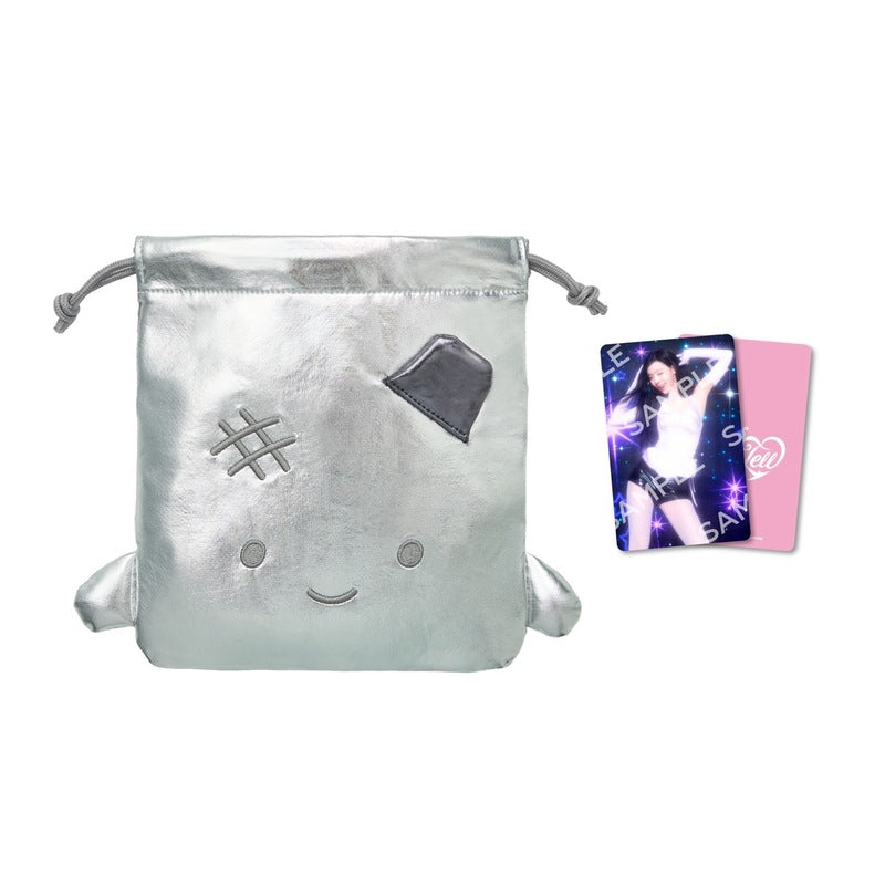 [PREORDER 7/8 CLOSED] AESPA <KISS N TELL> JAPAN POP UP Metallic Face Pouch with Photocard