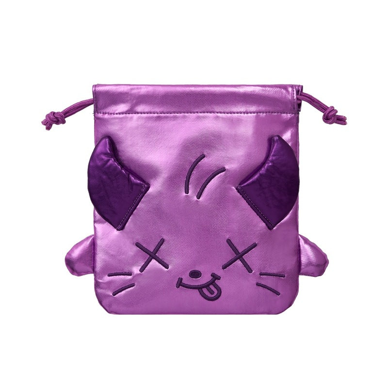 [PREORDER 7/8 CLOSED] AESPA <KISS N TELL> JAPAN POP UP Metallic Face Pouch with Photocard