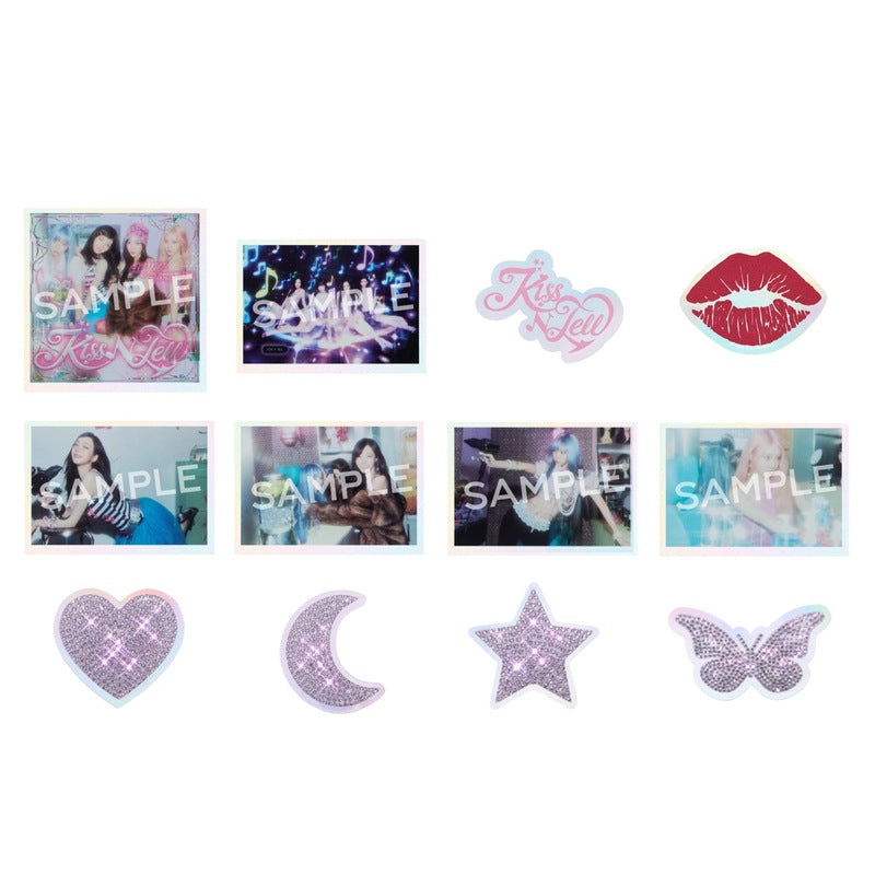 [PREORDER 7/8 CLOSED] AESPA <KISS N TELL> JAPAN POP UP Sticker Set (12 pcs)