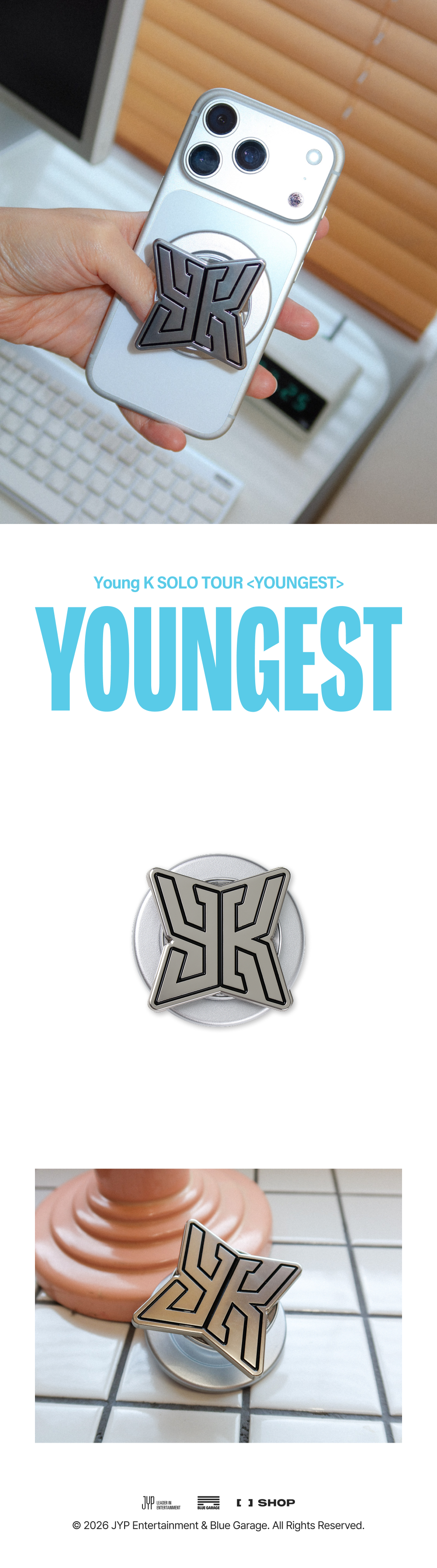 [PREORDER 22/8 CLOSED] YOUNG K Solo Tour <YOUNGEST> in INCHEON MAGNETIC HOLDER (27 POINTS)
