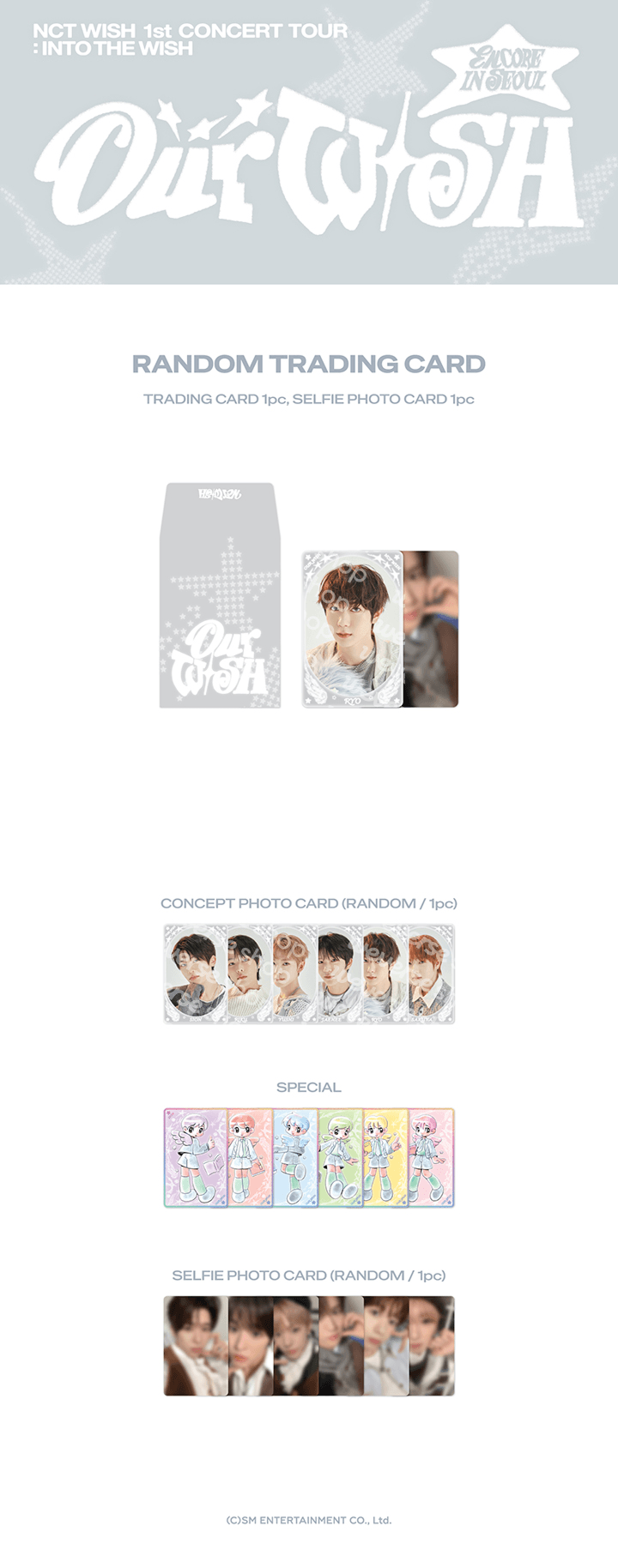 NCT WISH <INTO THE WISH : Our WISH> ENCORE TRADING CARD