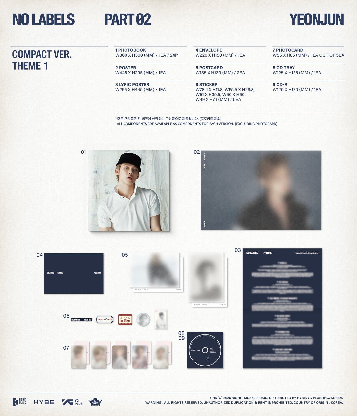 YEONJUN <NO LABELS: PART 02> COMPACT VER