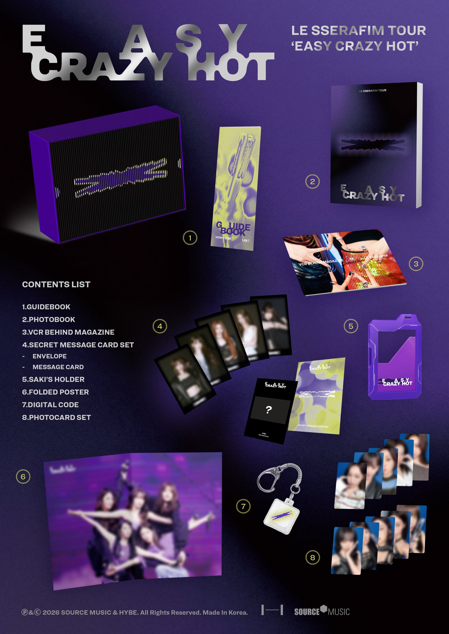[PREORDER] LE SSERAFIM TOUR 'EASY CRAZY HOT' ENCORE IN SEOUL DC