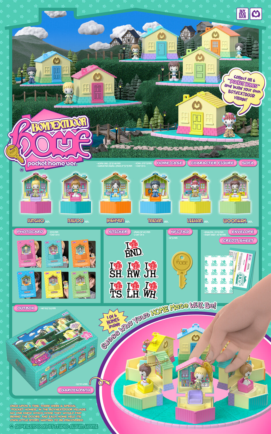 [PREORDER] BOYNEXTDOOR <HOME> POCKET HOME ver