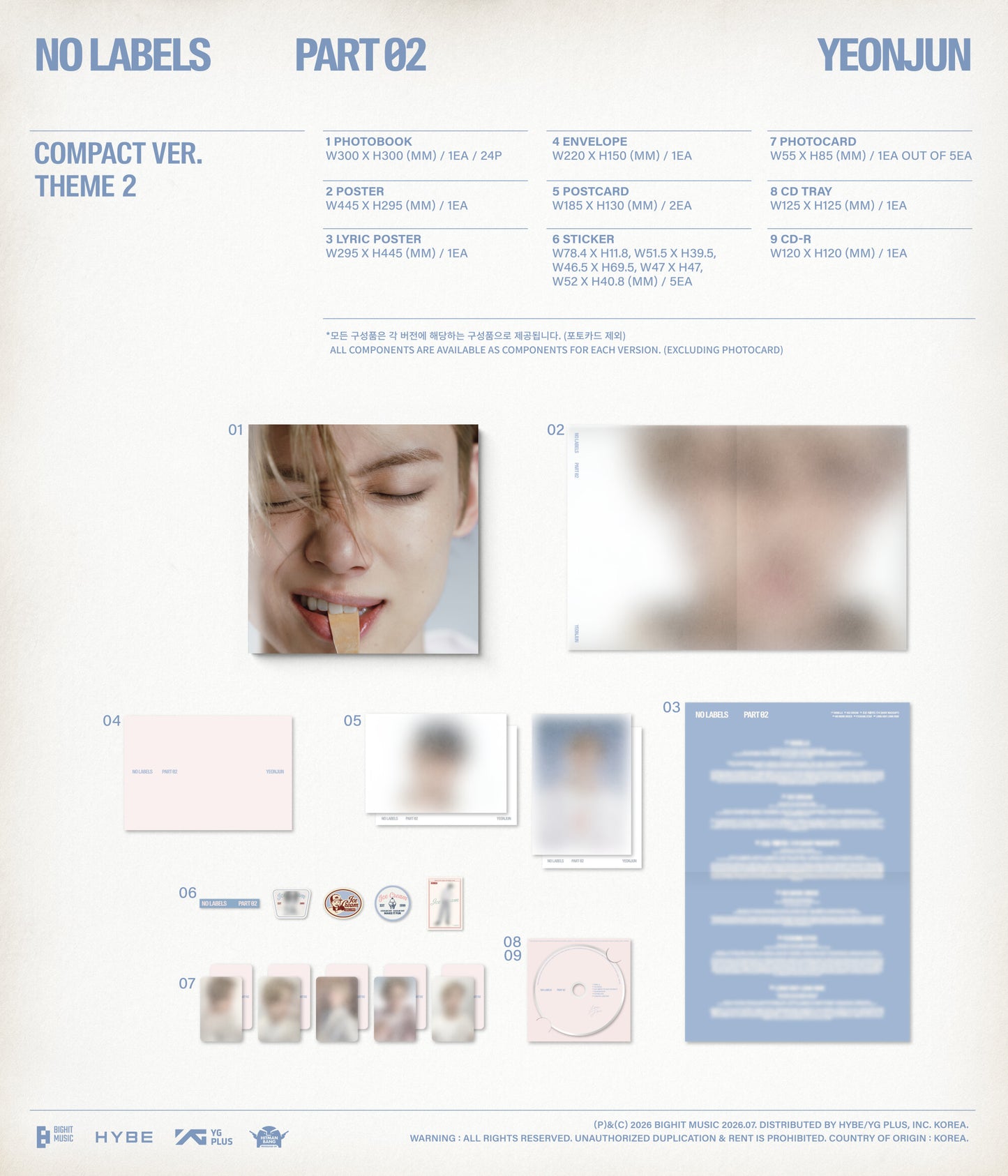 YEONJUN <NO LABELS: PART 02> COMPACT VER