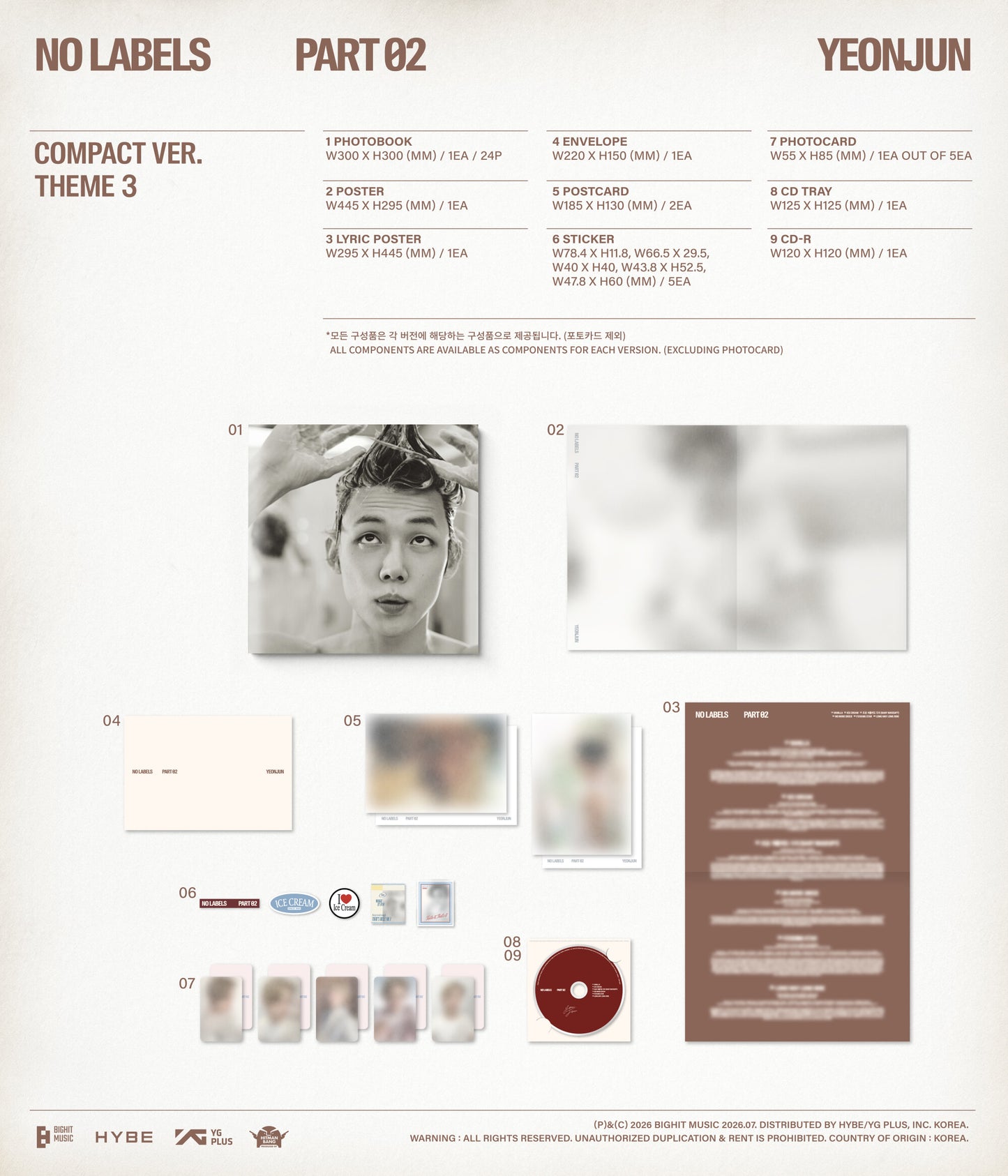 YEONJUN <NO LABELS: PART 02> COMPACT VER