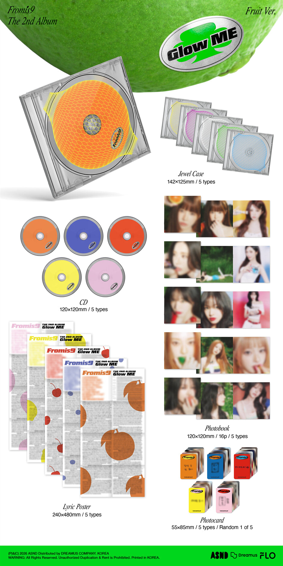 [PREORDER] FROMIS_9 <GLOW ME> Fruit Ver.