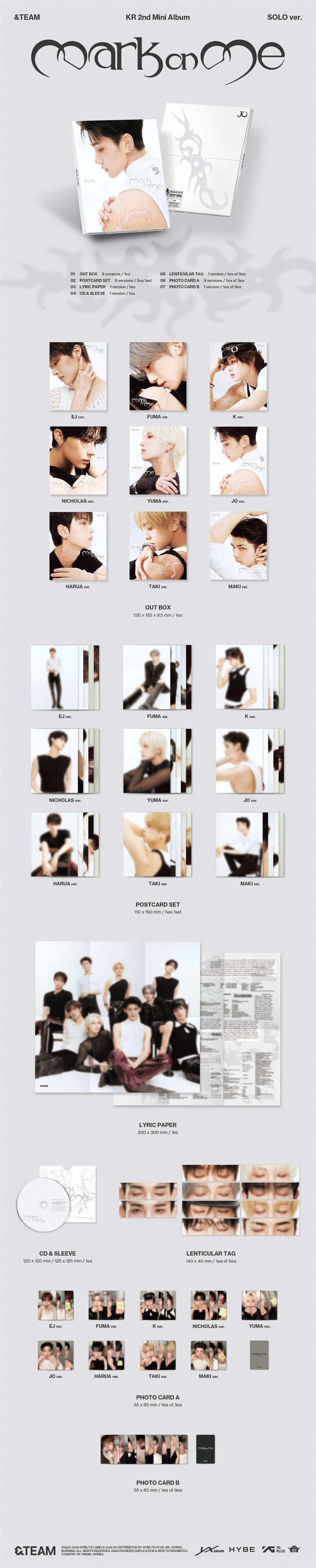 &TEAM [MARK ON ME] Solo Ver