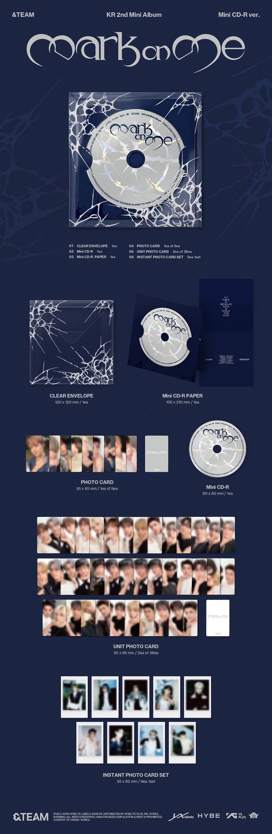 &TEAM [MARK ON ME] Mini CD-R ver
