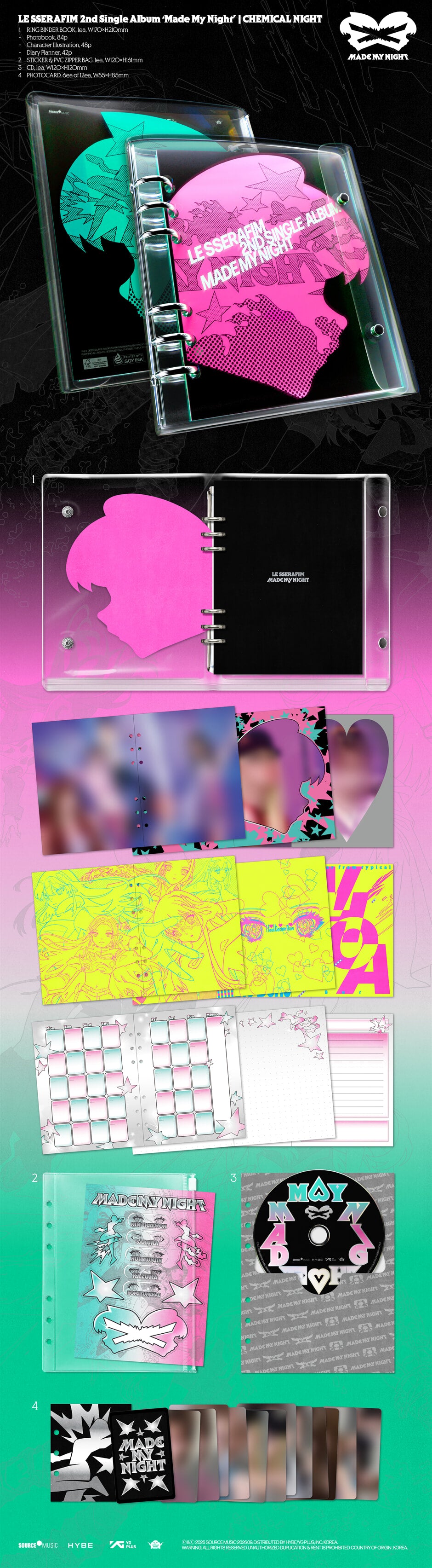 [PREORDER] LE SSERAFIM [Made My Night] CHEMICAL NIGHT