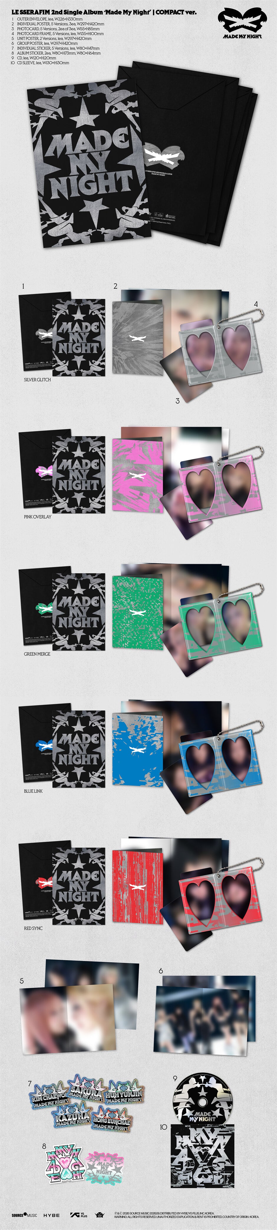 [PREORDER] LE SSERAFIM [Made My Night] COMPACT ver
