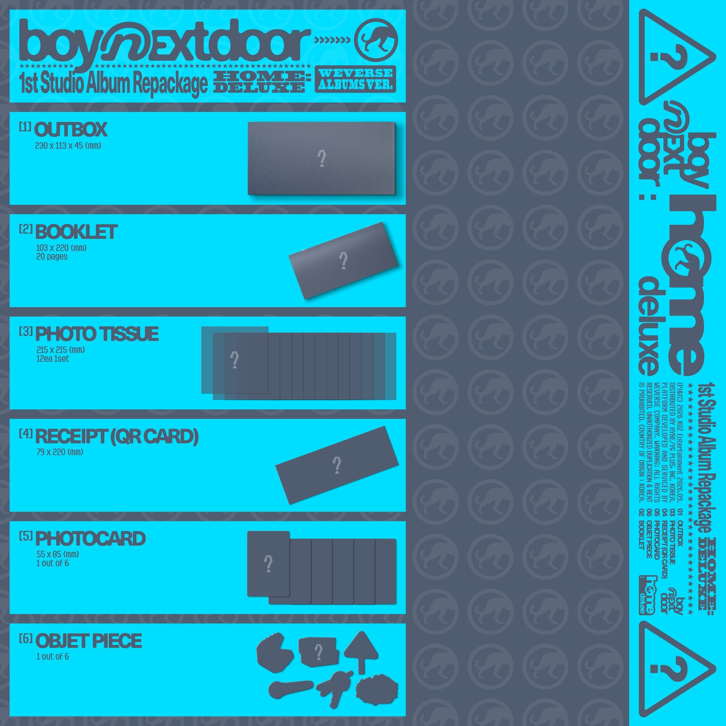 [PREORDER] BOYNEXTDOOR [HOME: DELUXE] Weverse Albums ver
