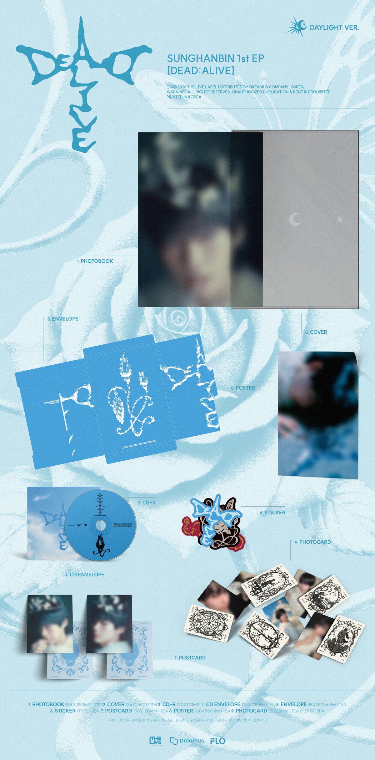 [PREORDER] SUNG HANBIN [DEAD:ALIVE] Photobook Ver_Daylight Ver