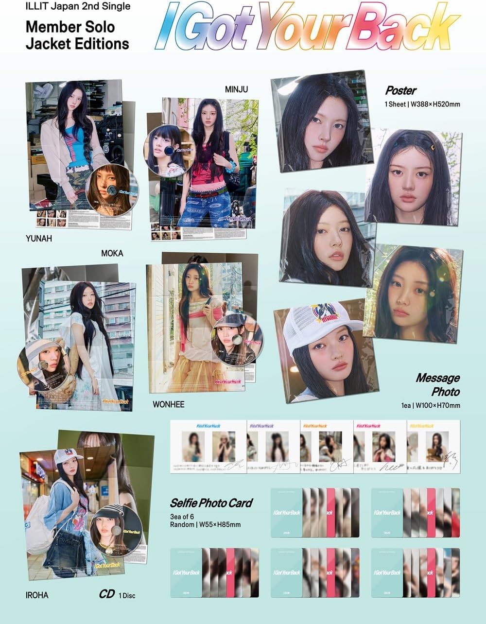 [PREORDER] ILLIT <I Got Your Back> Japan 2nd Single SOLO EDITION