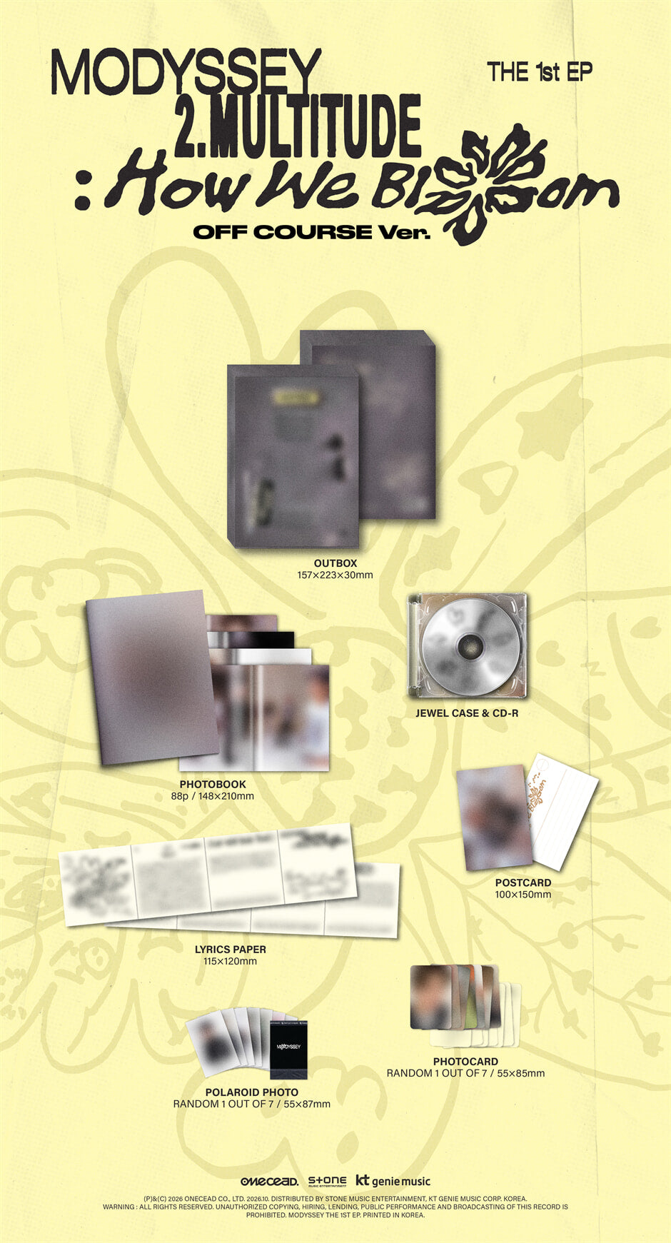 [PREORDER] MODYSSEY [2.Multitude: How We Bloom] OFF COURSE VER