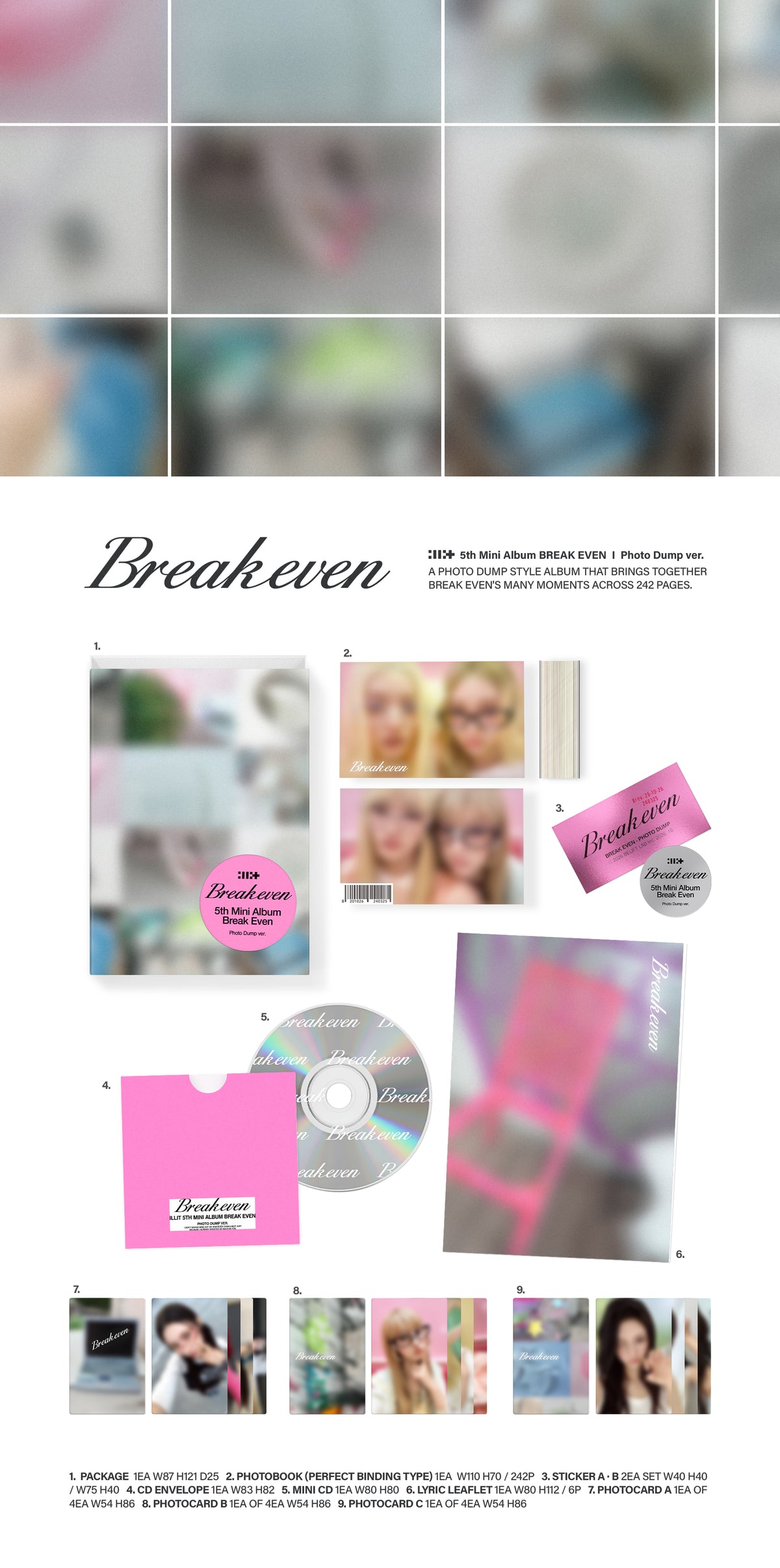 [PREORDER] ILLIT [BREAK EVEN] Photo Dump Ver.