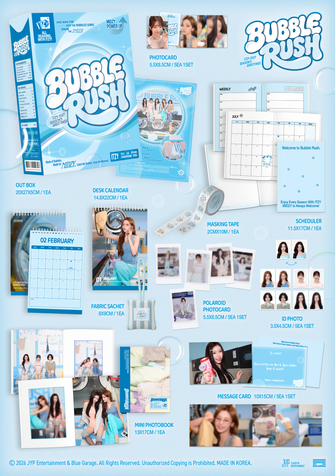 [PREORDER 10/10 CLOSED] ITZY [BUBBLE RUSH] 2027 Season's Greetings