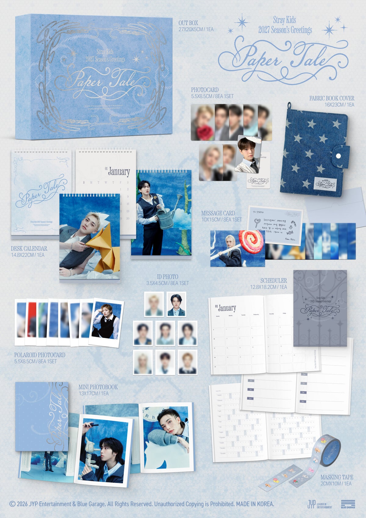 [PREORDER 13/10 CLOSED] STRAY KIDS [Paper Tale] 2027 SEASON’S GREETINGS