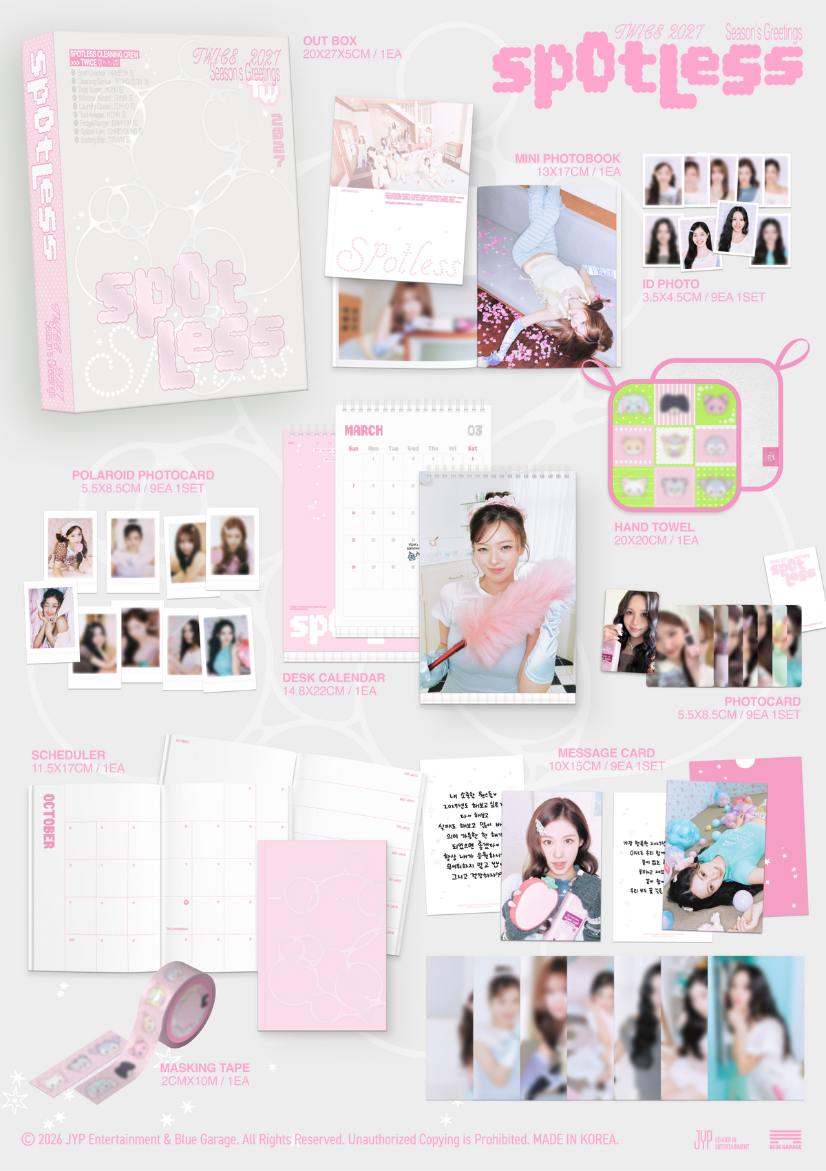 [PREORDER 13/10 CLOSED] TWICE [Spotless] 2027 SEASON’S GREETINGS