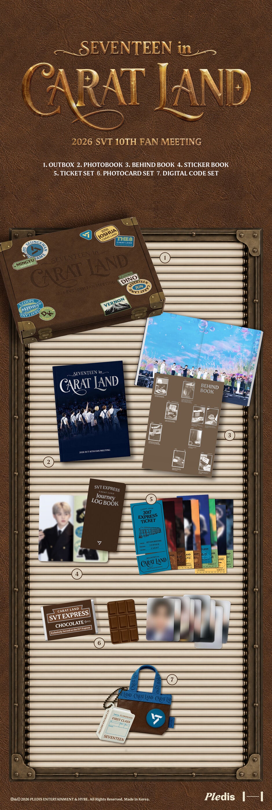 [PREORDER 21/10 CLOSED] SEVENTEEN 2026 SVT 10TH FAN MEETING [SEVENTEEN in CARAT LAND] MEMORY BOOK+