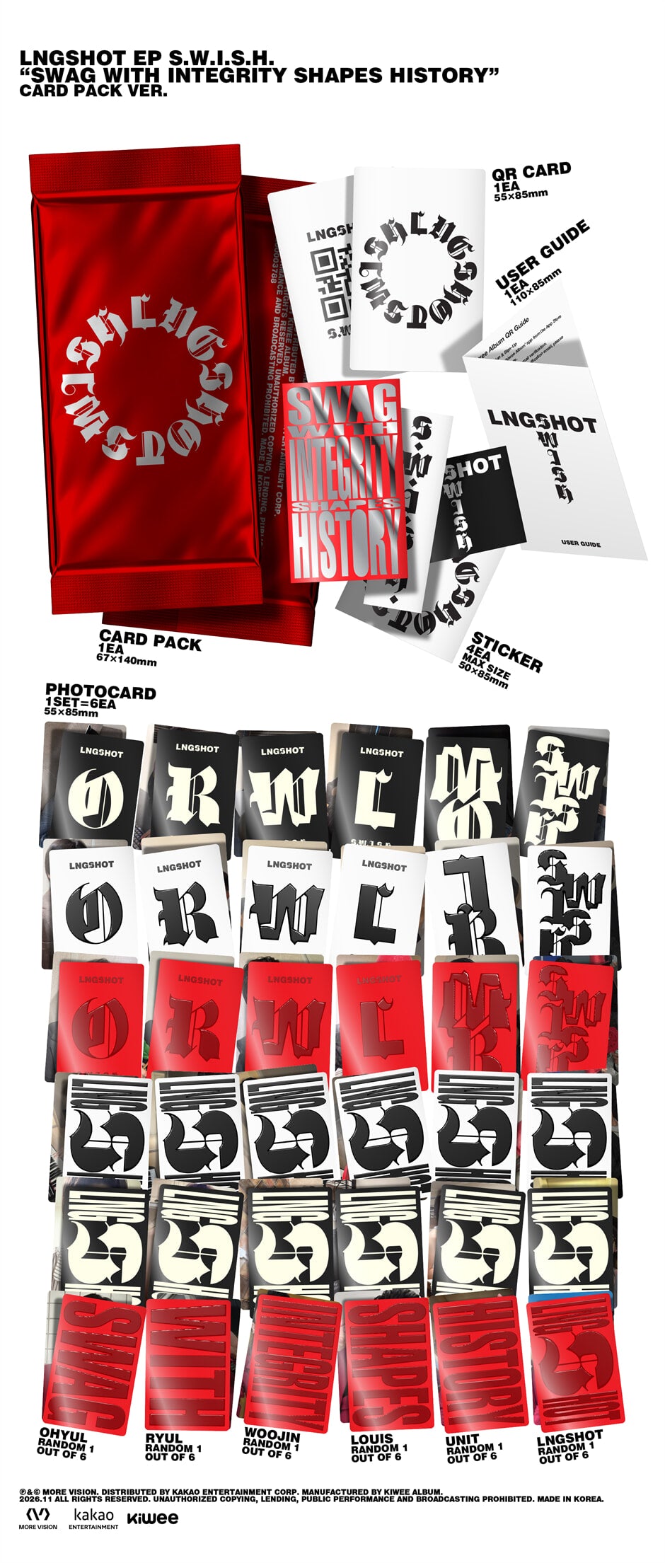 [PREORDER] LNGSHOT [S.W.I.S.H.] Card Pack Ver.
