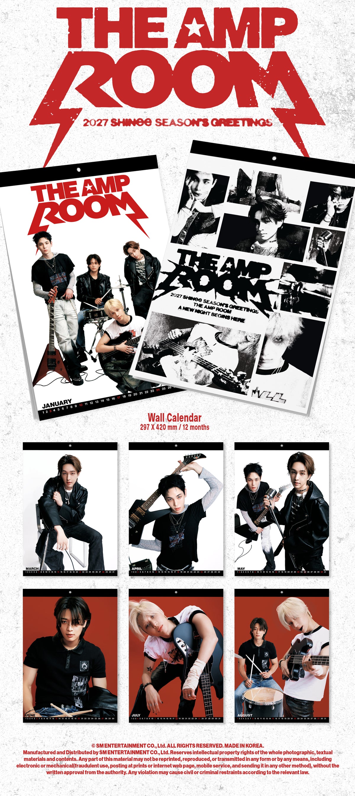 [PREORDER 18/10 CLOSED] SHINee [THE AMP ROOM] 2027 SEASON’S GREETINGS SET