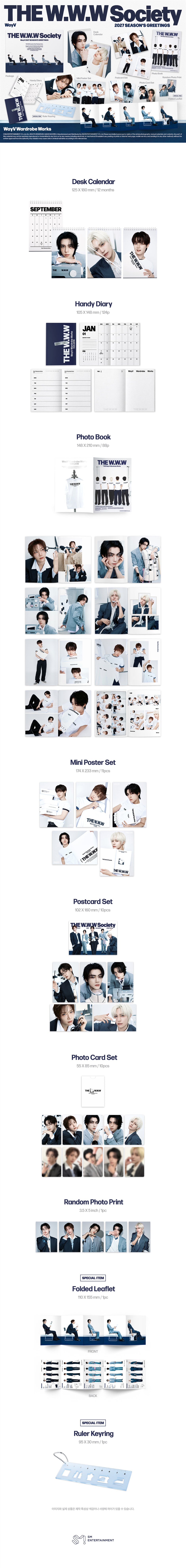 [PREORDER 18/10 CLOSED] WayV [THE W.W.W Society] 2027 SEASON’S GREETING