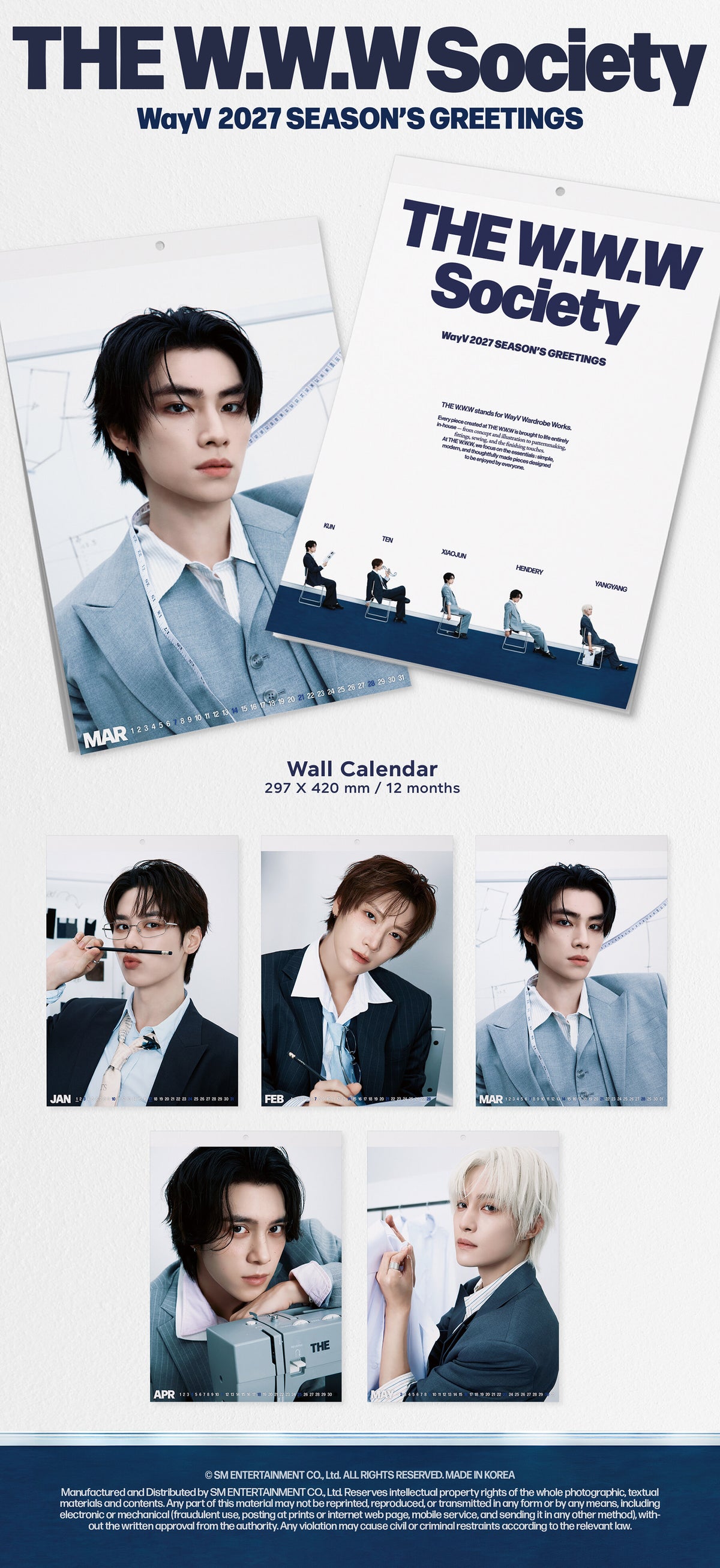 [PREORDER 18/10 CLOSED] WayV [THE W.W.W Society] 2027 SEASON’S GREETING SET