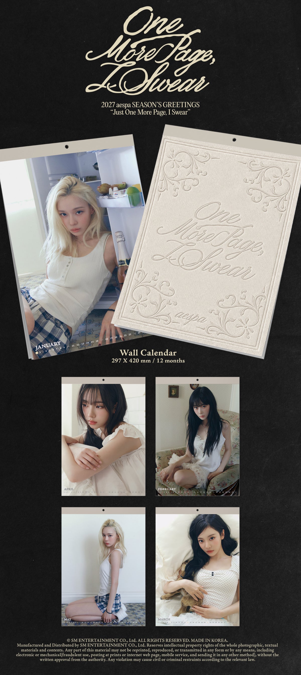 [PREORDER 18/10 CLOSED] AESPA [Just One More Page, I Swear] 2027 SEASON’S GREETING SET