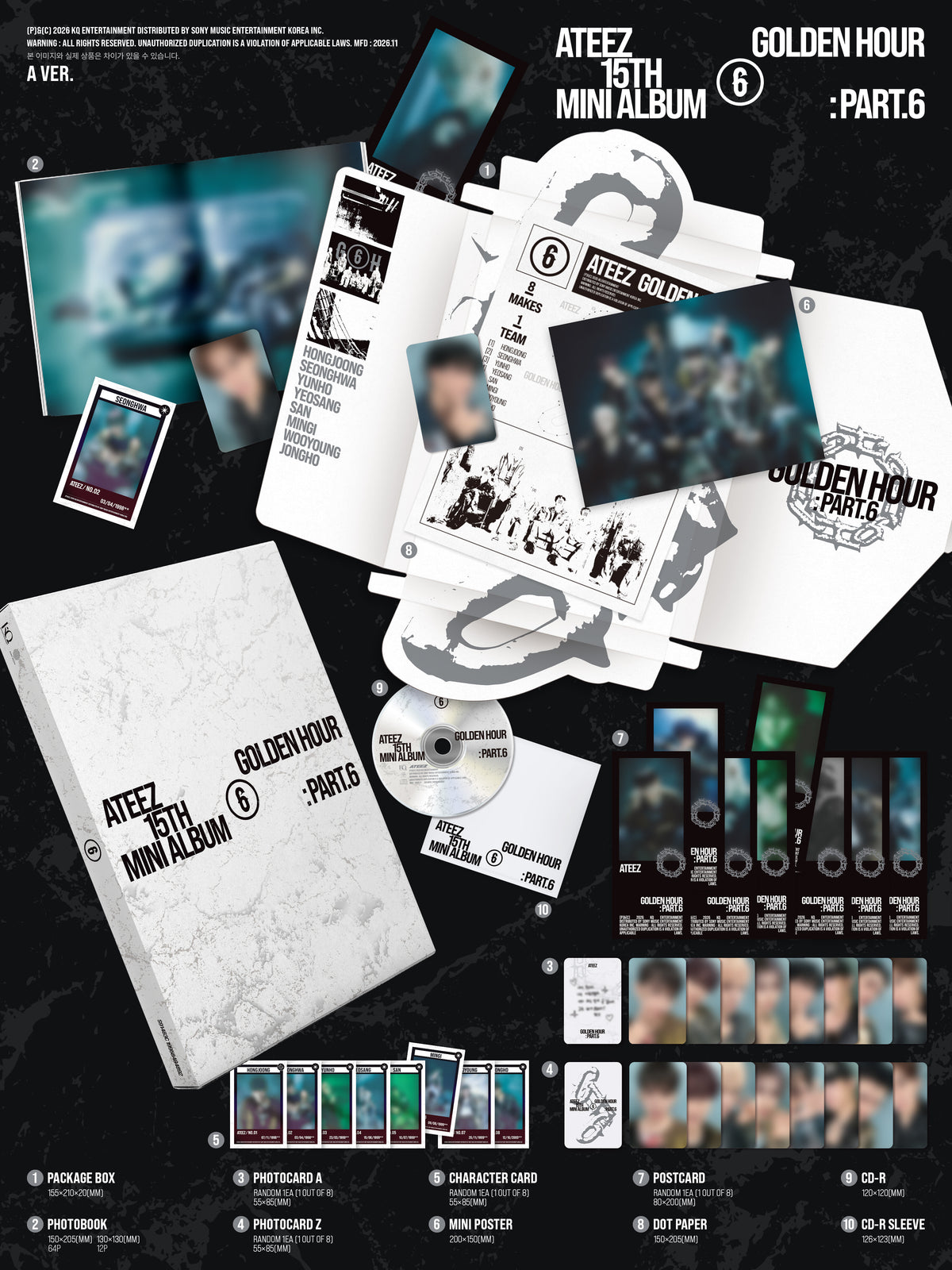 [PREORDER] ATEEZ [GOLDEN HOUR : Part.6]