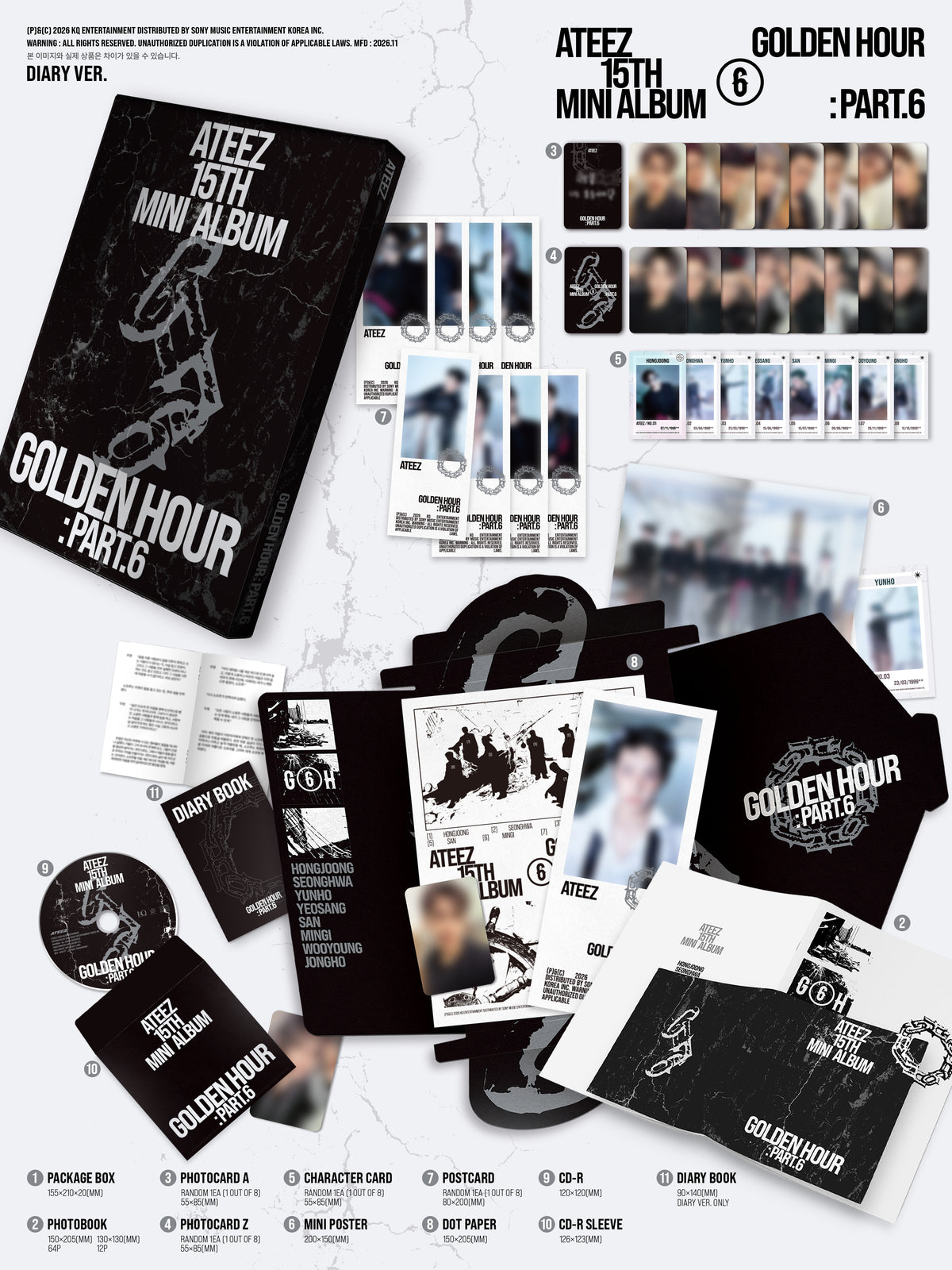 [PREORDER] ATEEZ [GOLDEN HOUR : Part.6]
