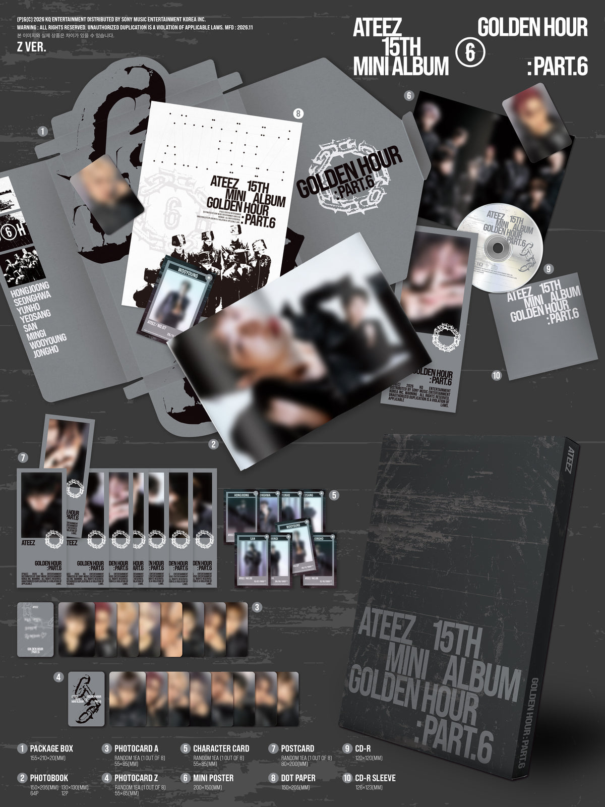 [PREORDER] ATEEZ [GOLDEN HOUR : Part.6]