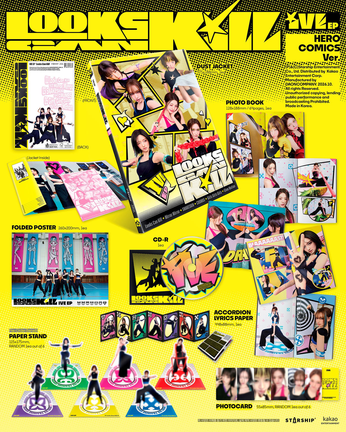 [PREORDER] IVE [ Looks Can Kill] HERO COMICS ver