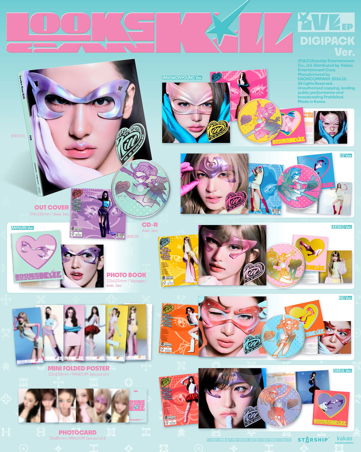 [PREORDER] IVE [ Looks Can Kill] DIGIPACK ver