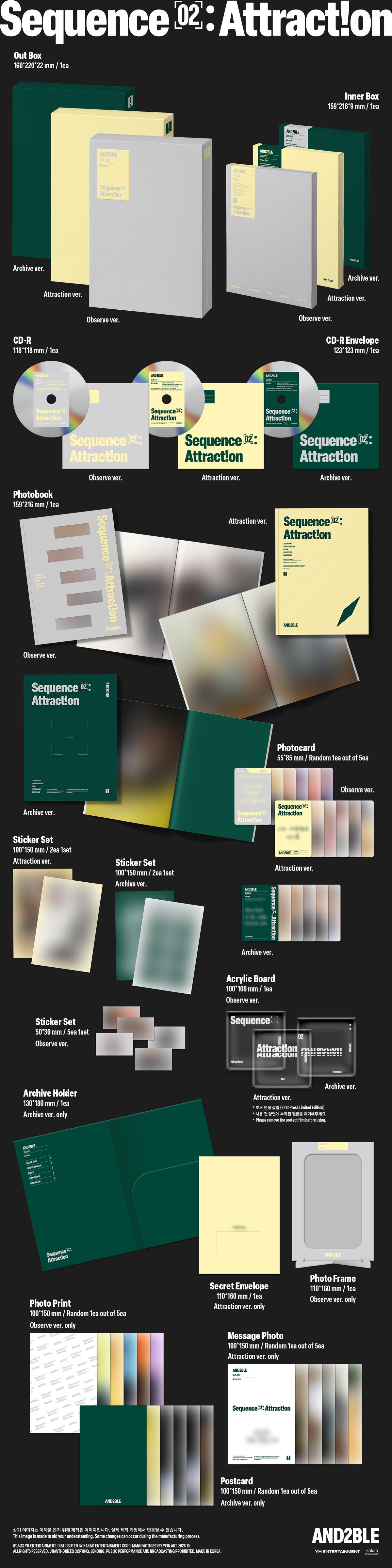 [PREORDER] AND2BLE [Sequence 02: Attraction]